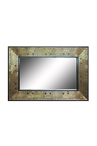 Black & Gold Mirror Frame by The house of trendz