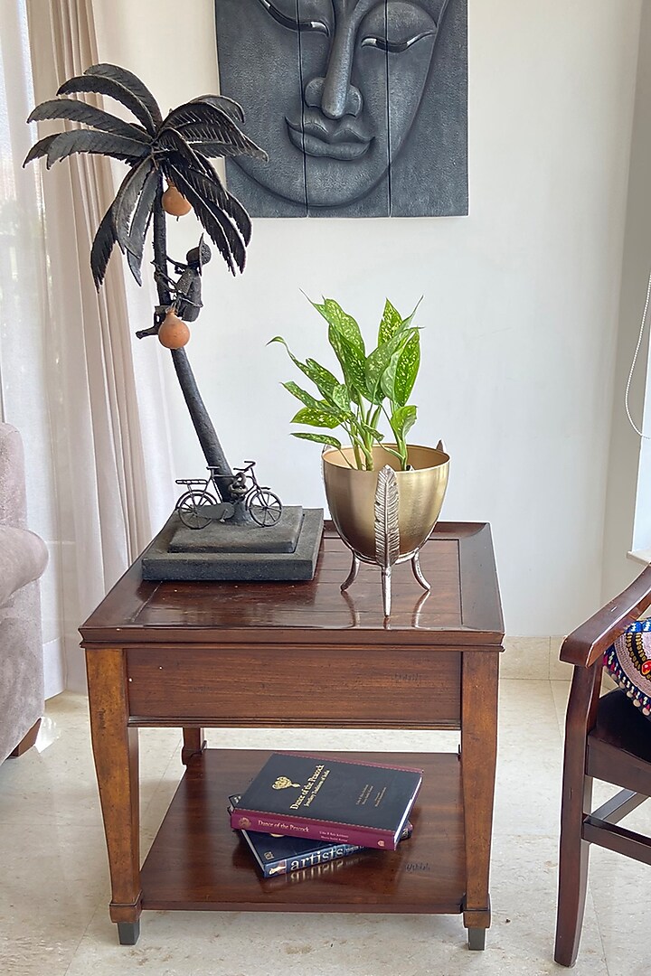 Gold & Silver Metal Hand-Made Planter by The house of trendz at Pernia's Pop Up Shop