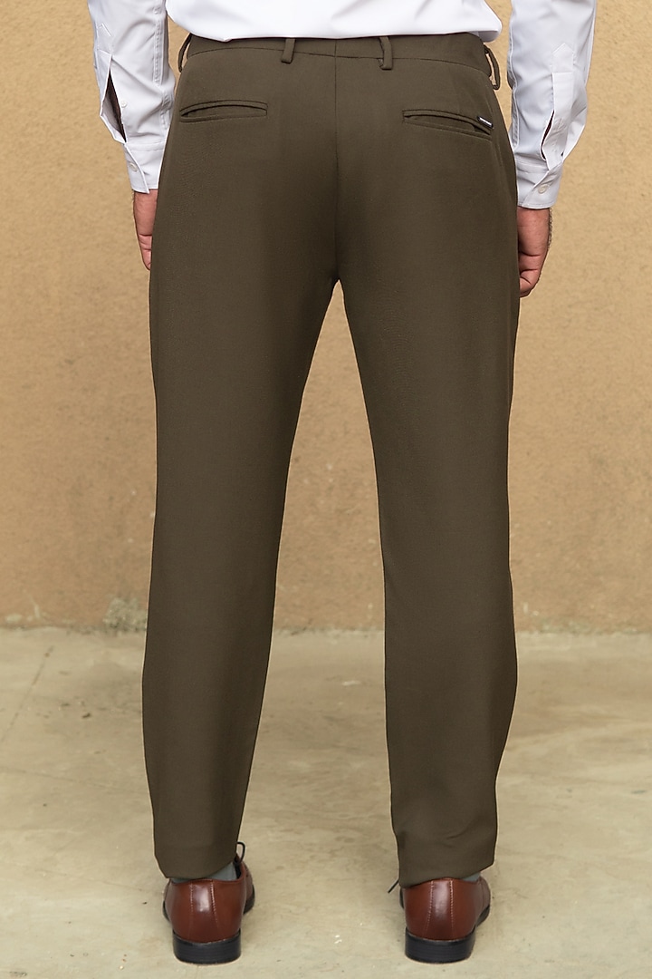 Army Olive Dress Pants (Slim Fit) by THE PANT PROJECT at Pernia's Pop Up Shop