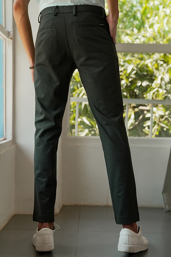 Martini Olive Power-Stretch Pants (Slim Fit) by THE PANT PROJECT at Pernia's Pop Up Shop