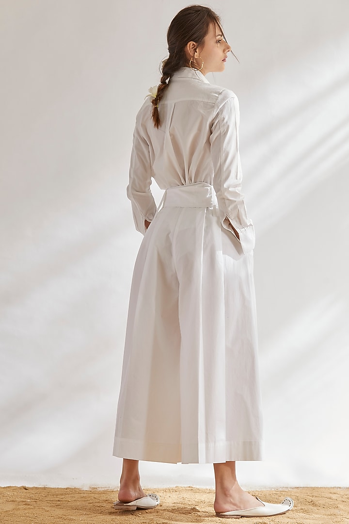 White Wide Legged Pants by House of Three at Pernia's Pop Up Shop