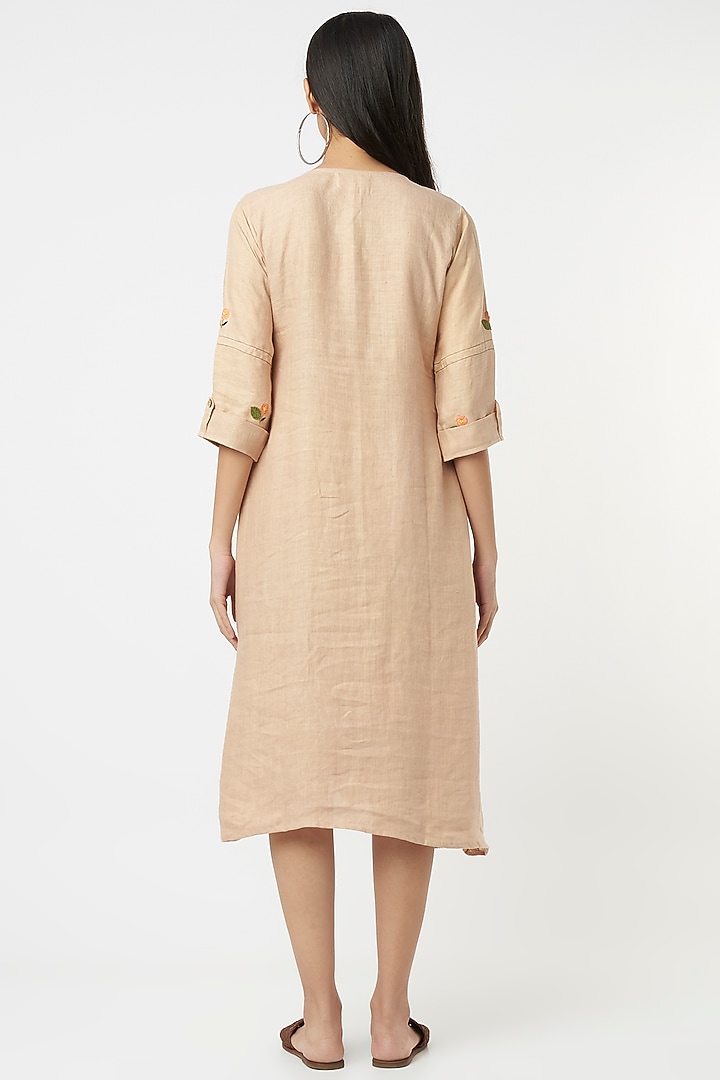 Beige Pure Hemp Kurta by The House of Hemp at Pernia's Pop Up Shop