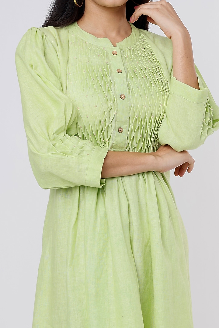 Sage Green Pure Hemp Tunic by The House of Hemp at Pernia's Pop Up Shop