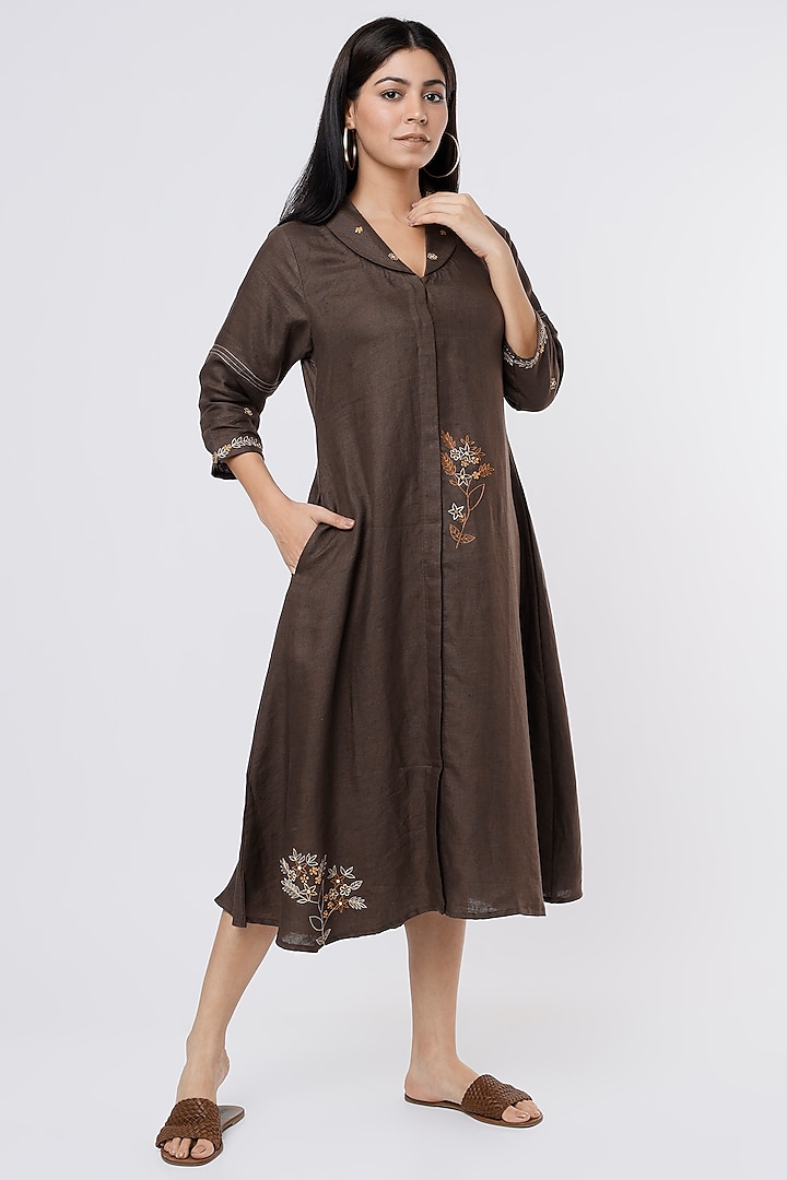 Chocolate Brown Pure Hemp Tunic by The House of Hemp