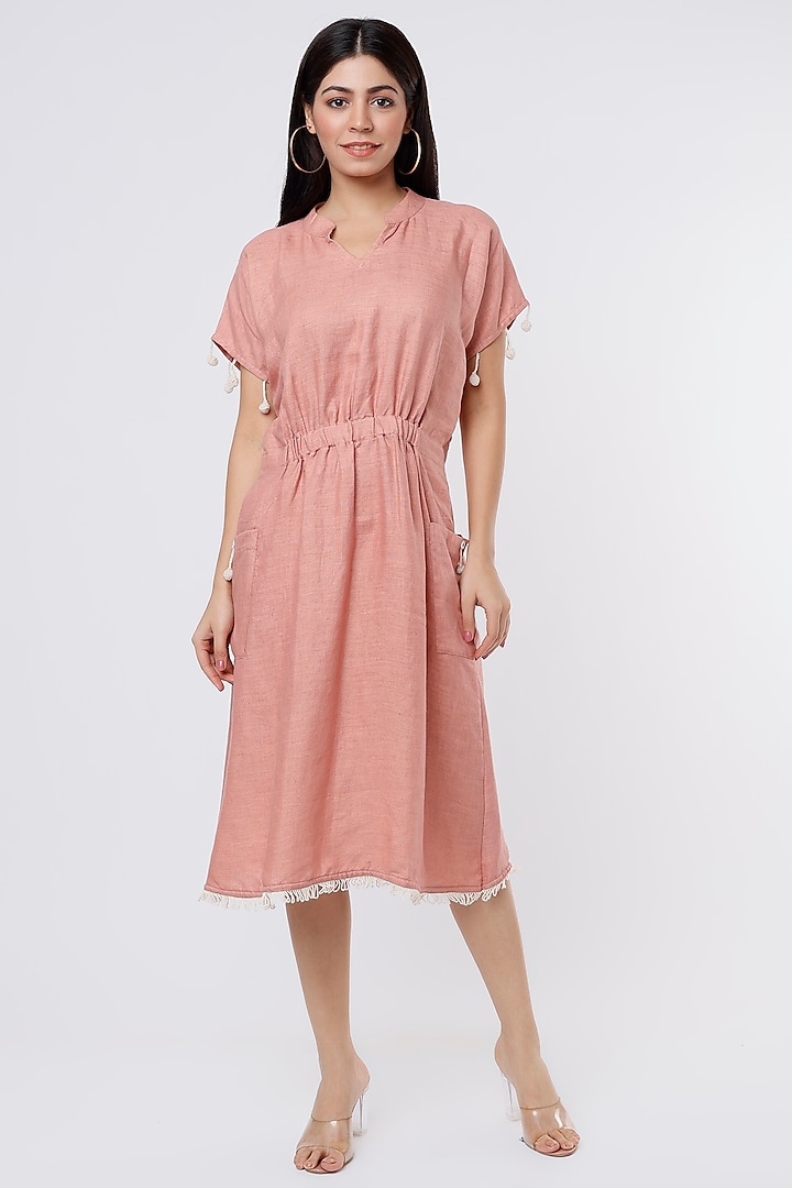 Blush Pink Pure Hemp Dress by The House of Hemp