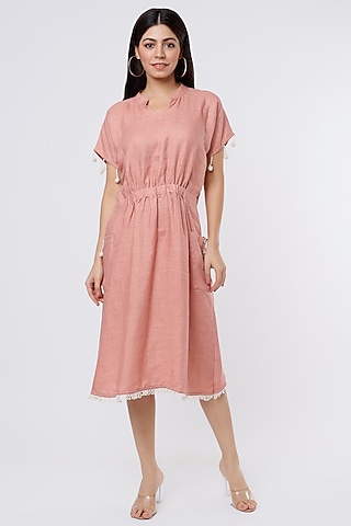 Blush Pink Pure Hemp Dress by The House of Hemp