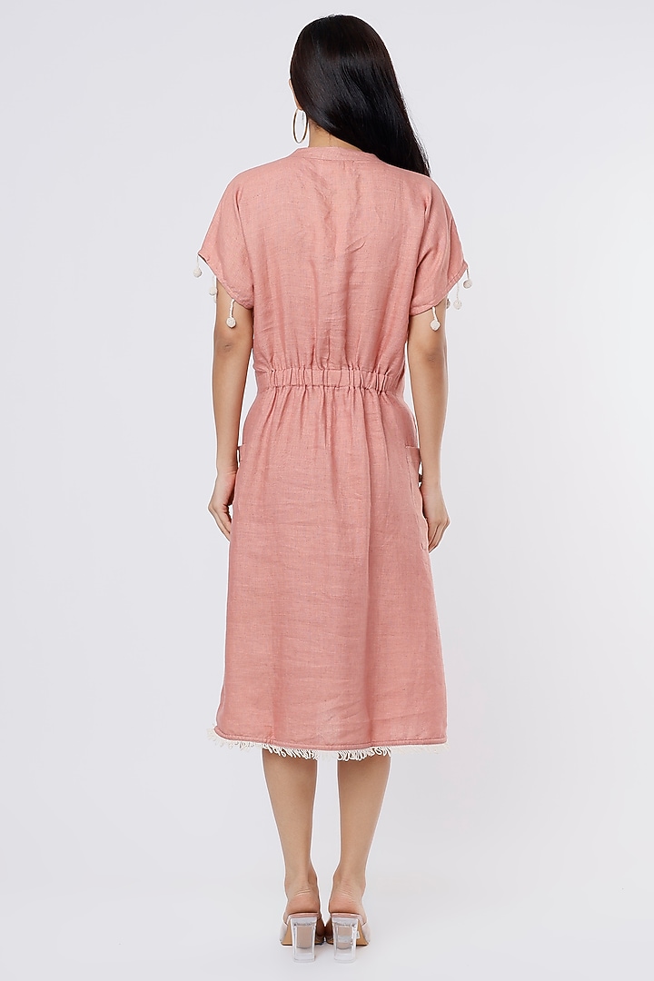Blush Pink Pure Hemp Summer Dress by The House of Hemp at Pernia's Pop Up Shop