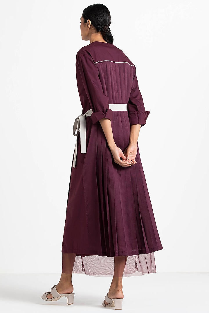 Wine Wrap Overlay Jacket by Three at Pernia's Pop Up Shop