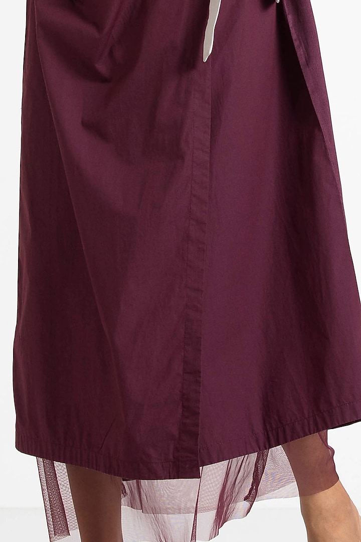 Wine Wrap Overlay Jacket by Three at Pernia's Pop Up Shop