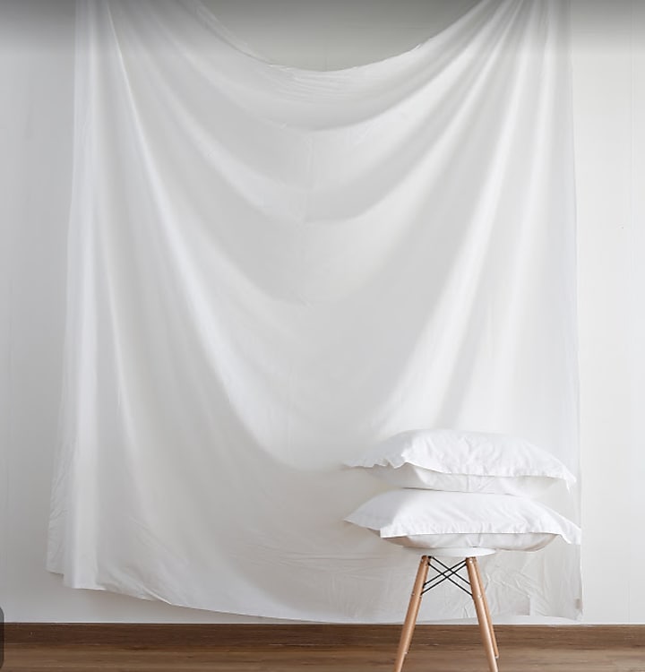 White Cotton Bedsheet Set by Thoppia at Pernia's Pop Up Shop