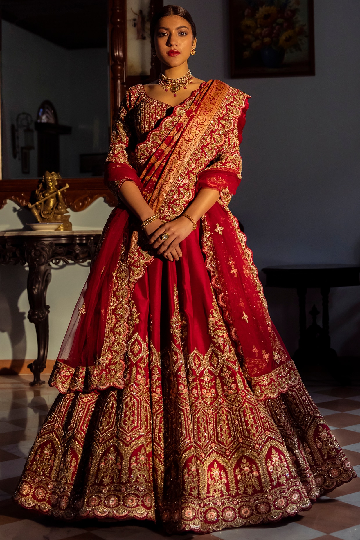 WWI Edit of Top Red Bridal Lehengas for 2023 | Indian bridal wear red,  Bridal lehenga red, Indian bridal dress