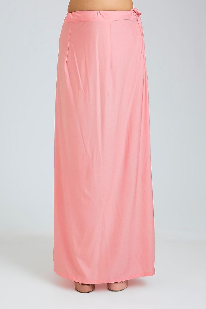 Pink Net Embroidered Reception Saree Set by Angad Singh at Pernia's Pop Up Shop