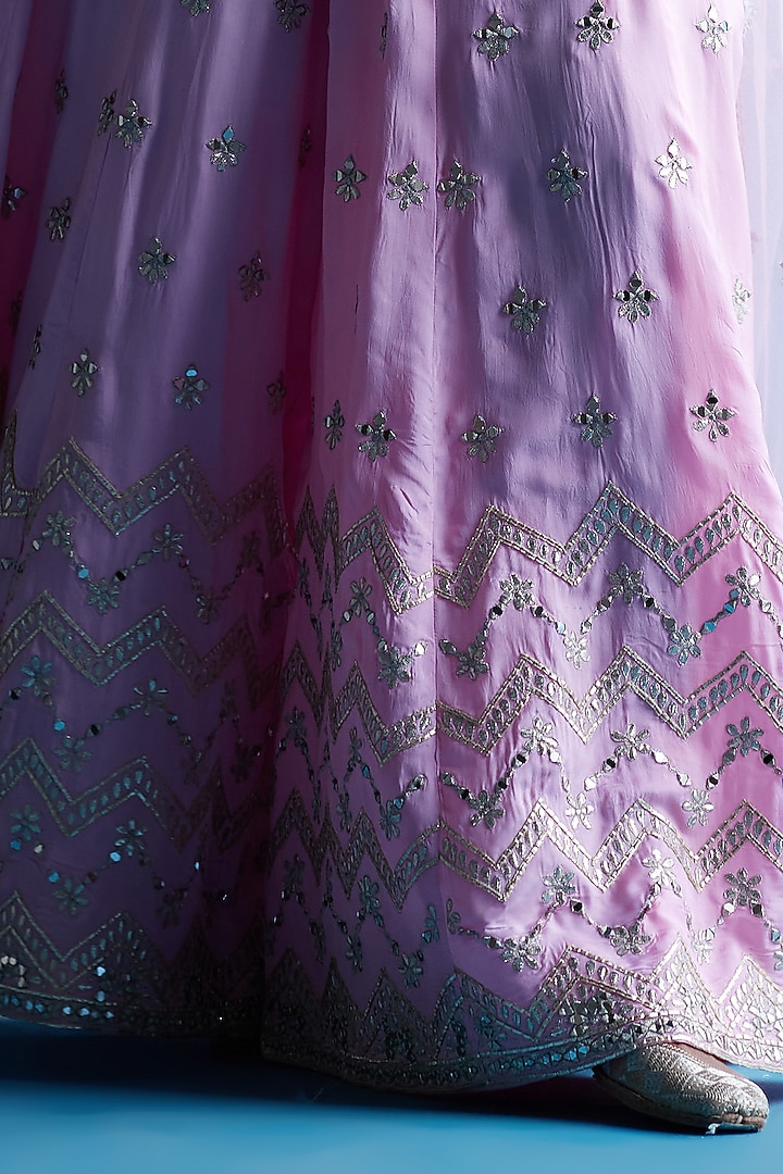 Pink Embroidered Wedding Sharara Set by Angad Singh at Pernia's Pop Up Shop