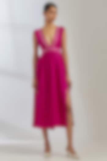 Pink Silk Sirgus Dress by TIC