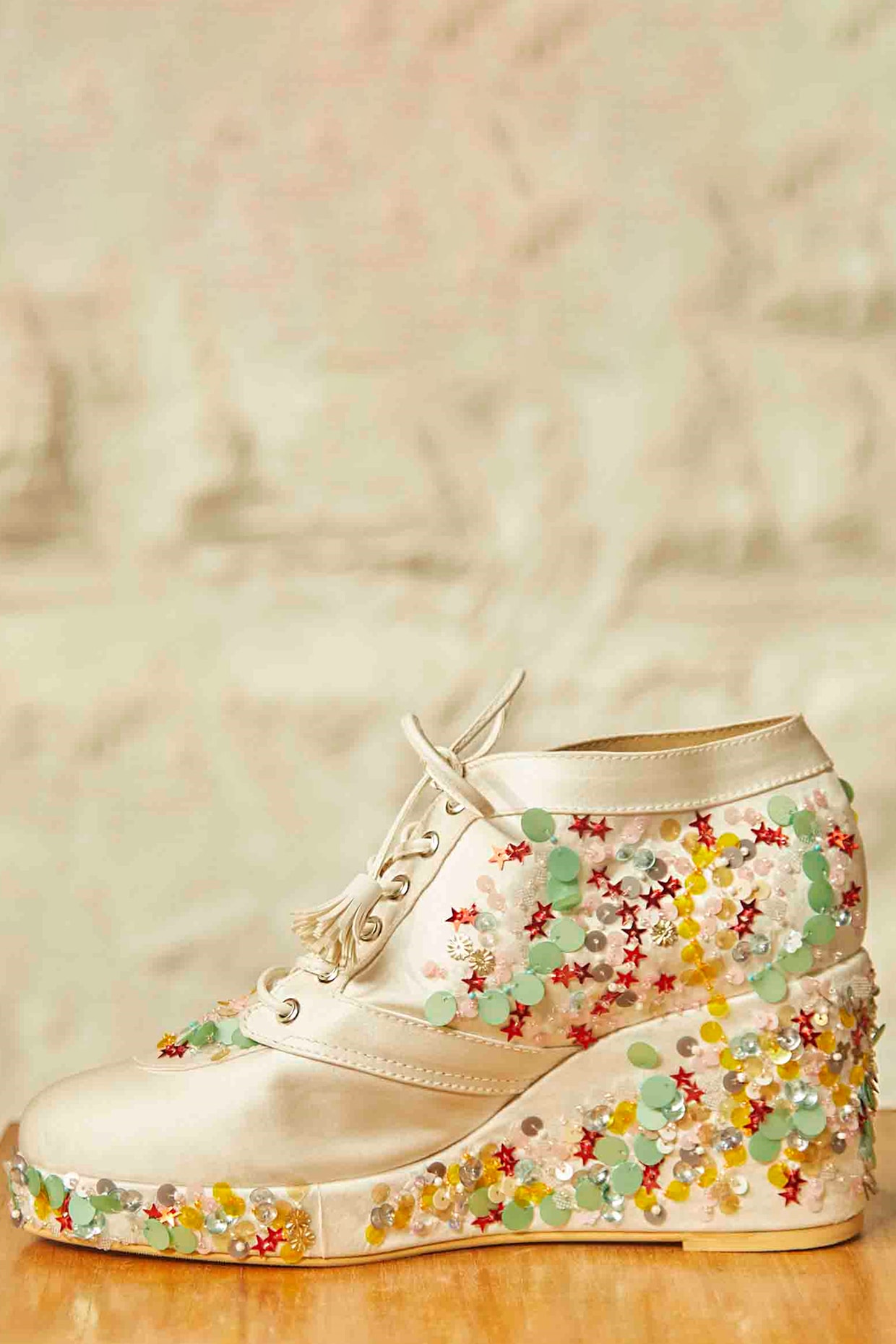 ANDRES | Lace Up Wedge Sneakers – LINEA Paolo Shoes