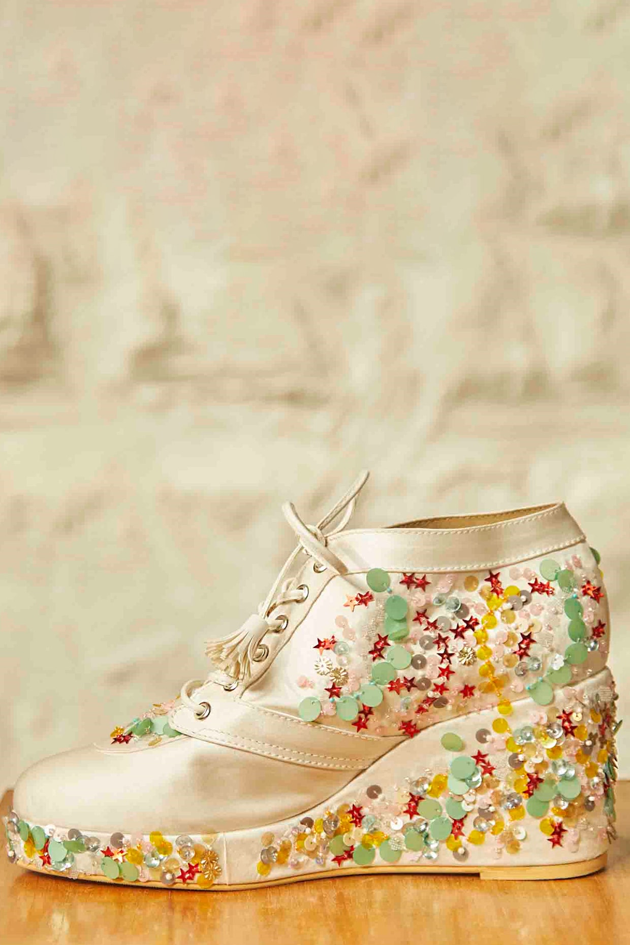 Faux on sale wedge sneakers