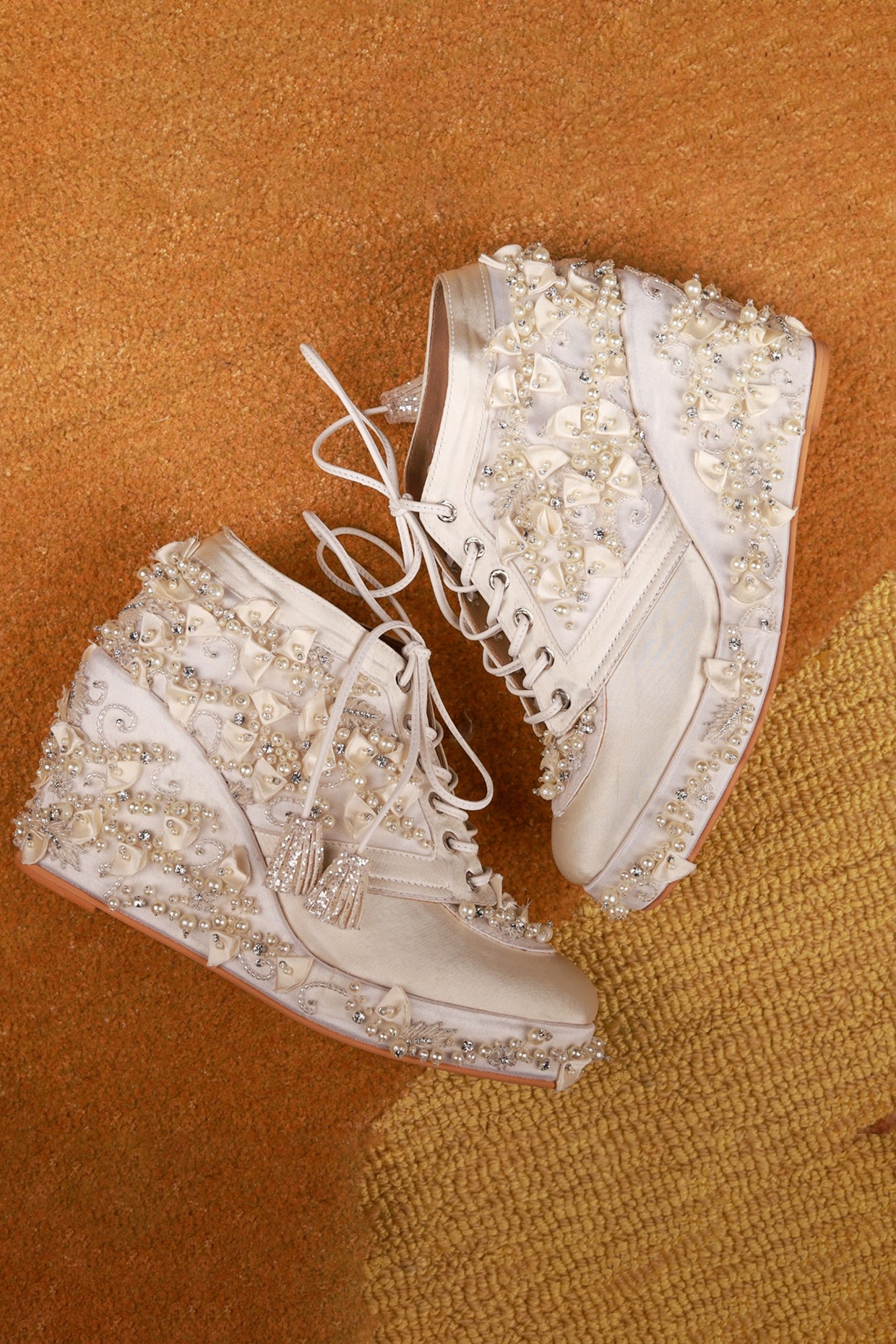 White sales sneaker wedges