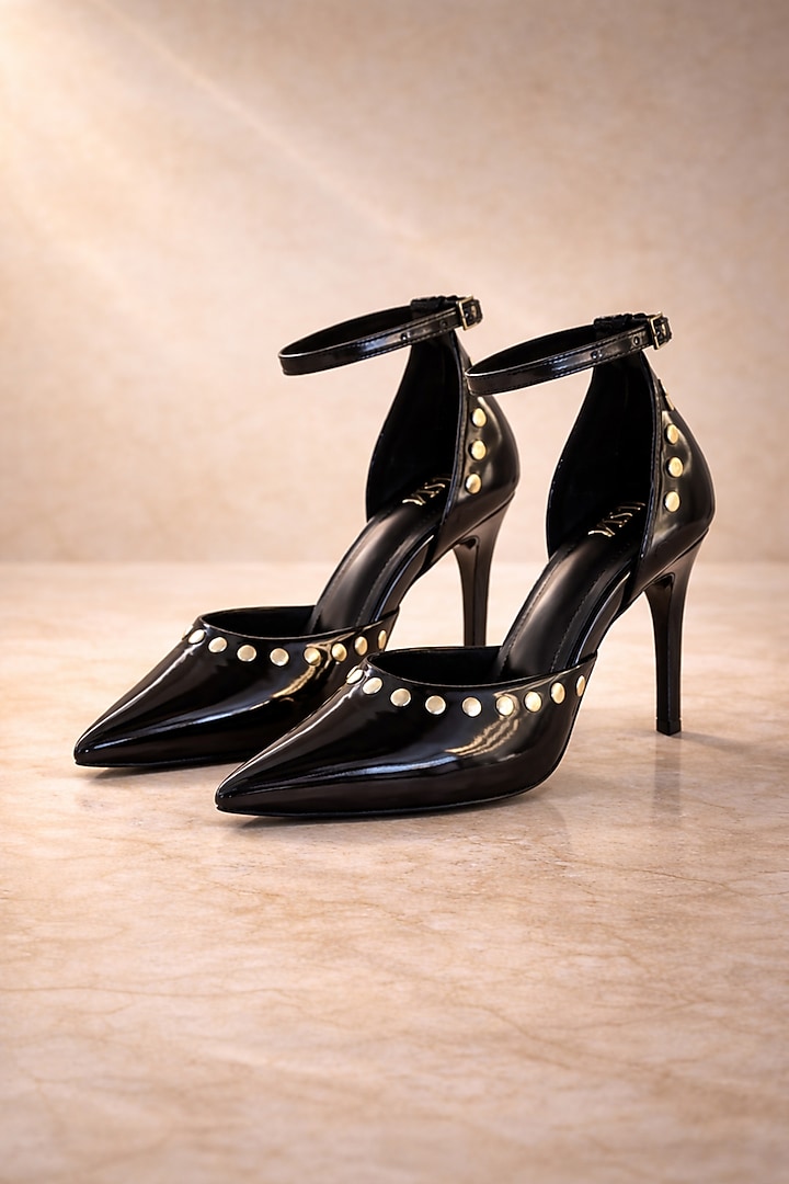 Black Patent Leather Heels by TIESTA at Pernia's Pop Up Shop
