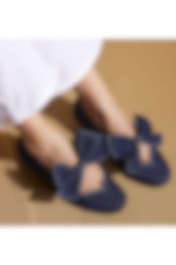 Blue Denim Ballet Flats by TIESTA at Pernia's Pop Up Shop