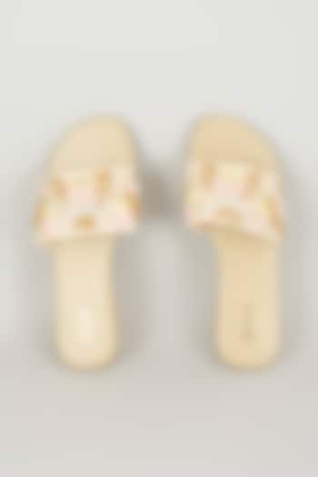 Multi-Colored Faux Leather Flats by TIESTA at Pernia's Pop Up Shop