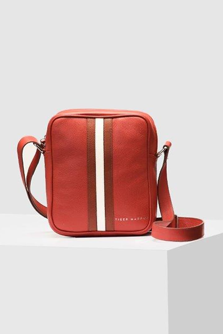 Red Handcrafted Crossbody Bag by Tiger Marron at Pernia's Pop Up Shop