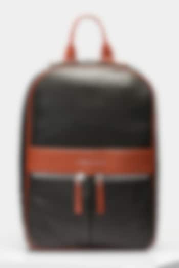 Black & Tan Handcrafted Backpack by Tiger Marron at Pernia's Pop Up Shop