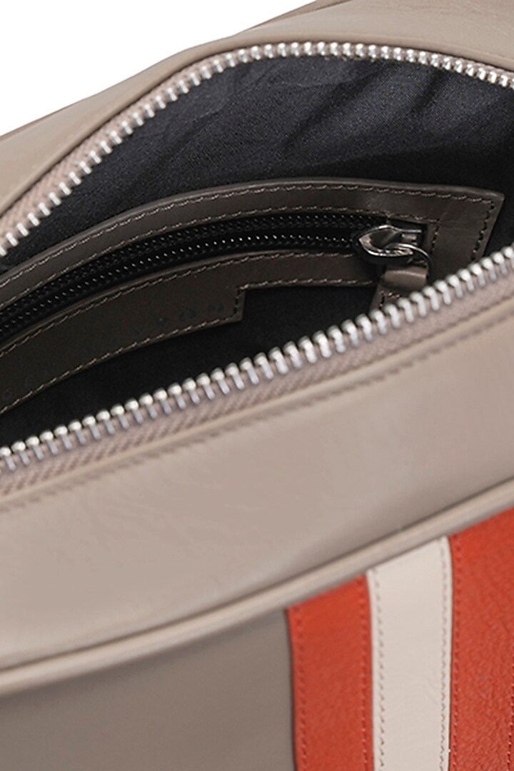 Grey Handcrafted Crossbody Bag by Tiger Marron at Pernia's Pop Up Shop