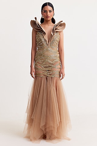 Buy Gold Dress for Women Online from India's Luxury Designers 2026