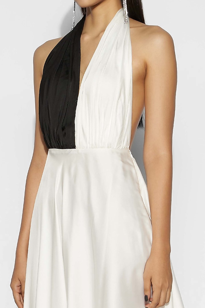 White Asymmetric Vacation Dress by Tisharth By Shivani at Pernia's Pop Up Shop