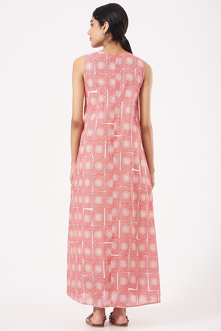 Red Printed Maxi Summer Dress by Tilla at Pernia's Pop Up Shop