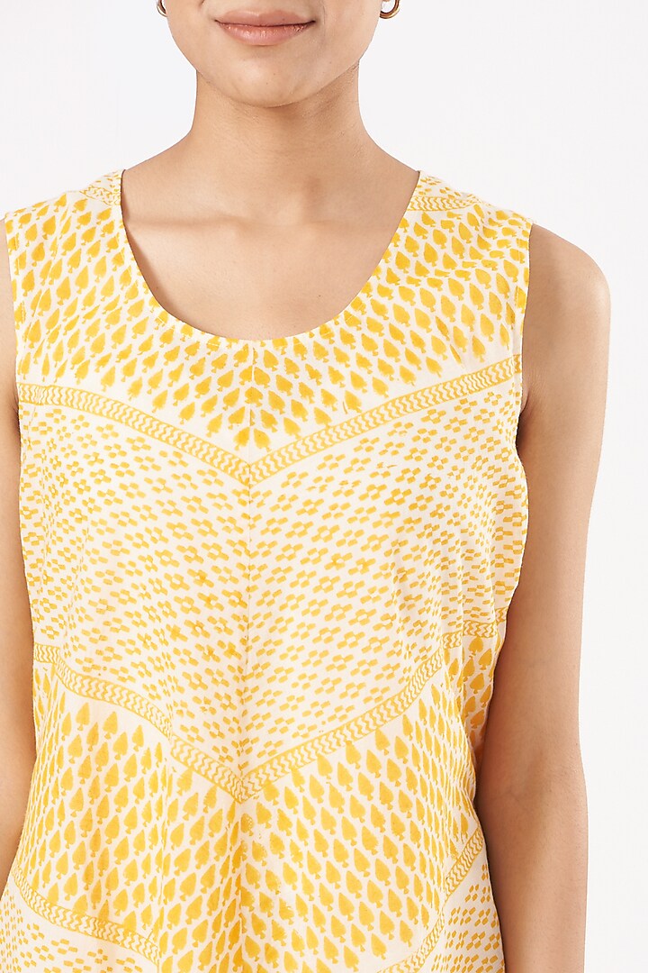 Yellow Cotton Maxi Summer Dress by Tilla at Pernia's Pop Up Shop