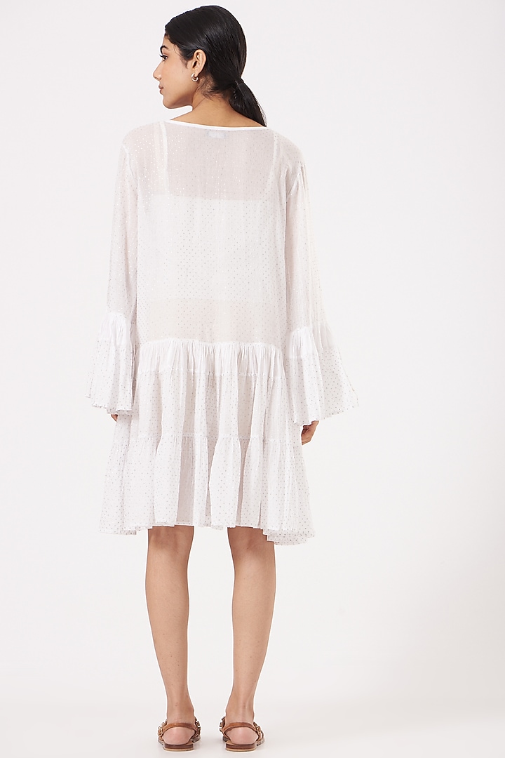 White Cotton Mini Summer Dress by Tilla at Pernia's Pop Up Shop