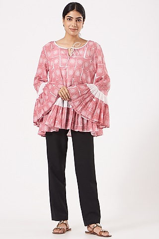 Red Cotton Top by Tilla