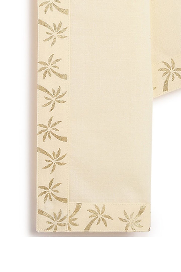 Cream Cotton Angavastram For Boys by Tiber Taber at Pernia's Pop Up Shop