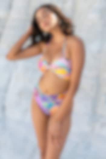 Multi-Colored Polyamide & Elastane Bikini Set by Tizzi
