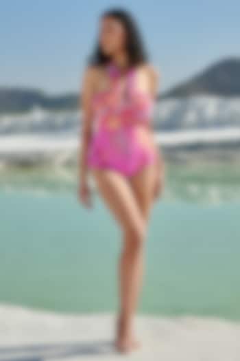 Pink Polyamide & Elastane Swimsuit by Tizzi at Pernia's Pop Up Shop