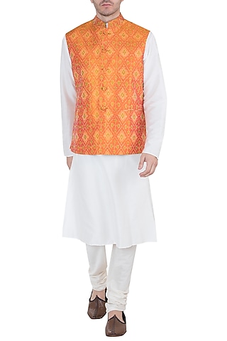 Mango Ikat Nehru Jacket by Tisha Saksena Men