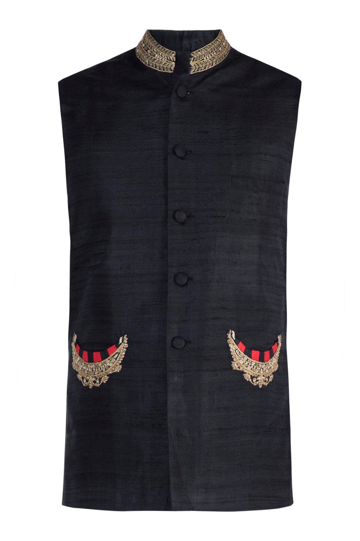 embroidered nehru jacket