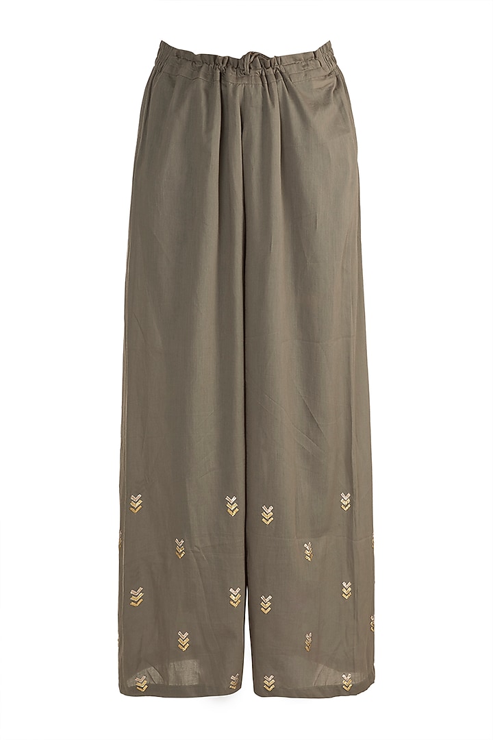 Mehendi Green Embellished Kurta Set by Tokree at Pernia's Pop Up Shop