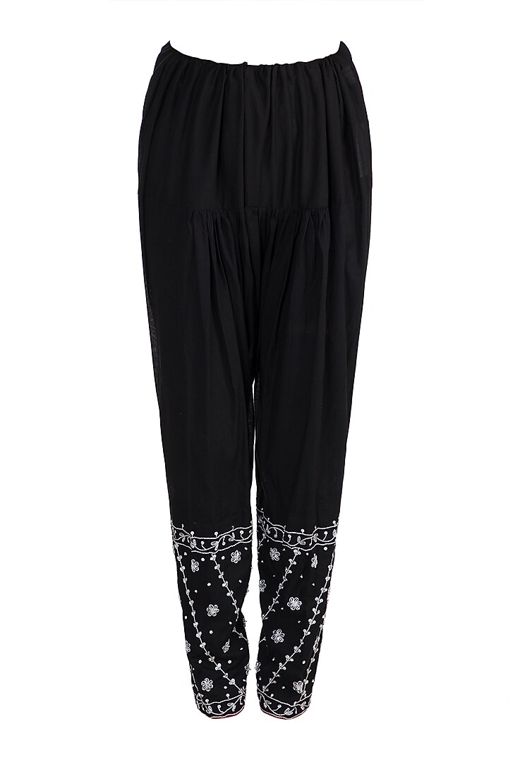 Black Embellished Kurta With Pants by Tokree at Pernia's Pop Up Shop