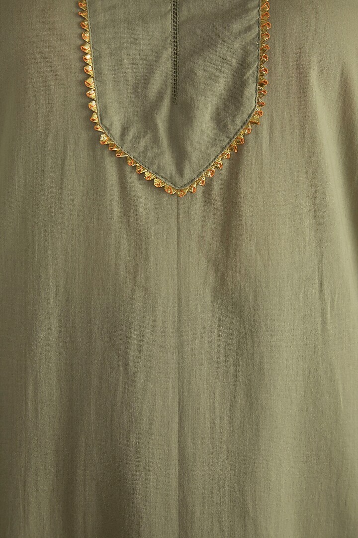 Jade Green Gota Kurta Set by Tokree at Pernia's Pop Up Shop