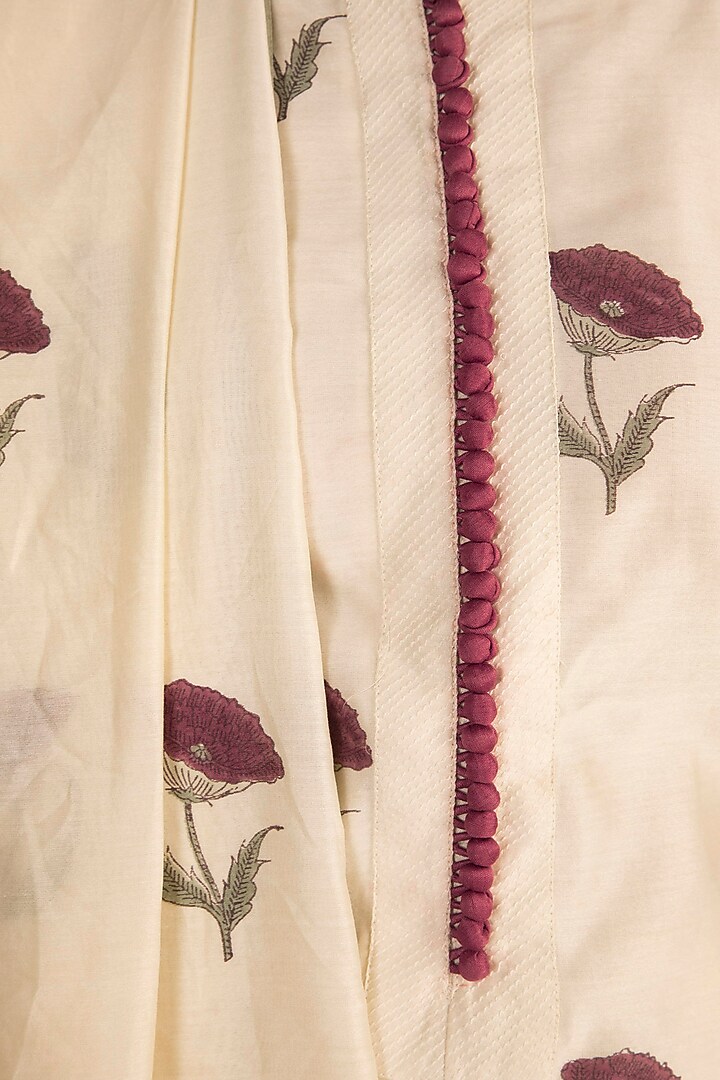 White Printed Kurta Set by Tokree at Pernia's Pop Up Shop