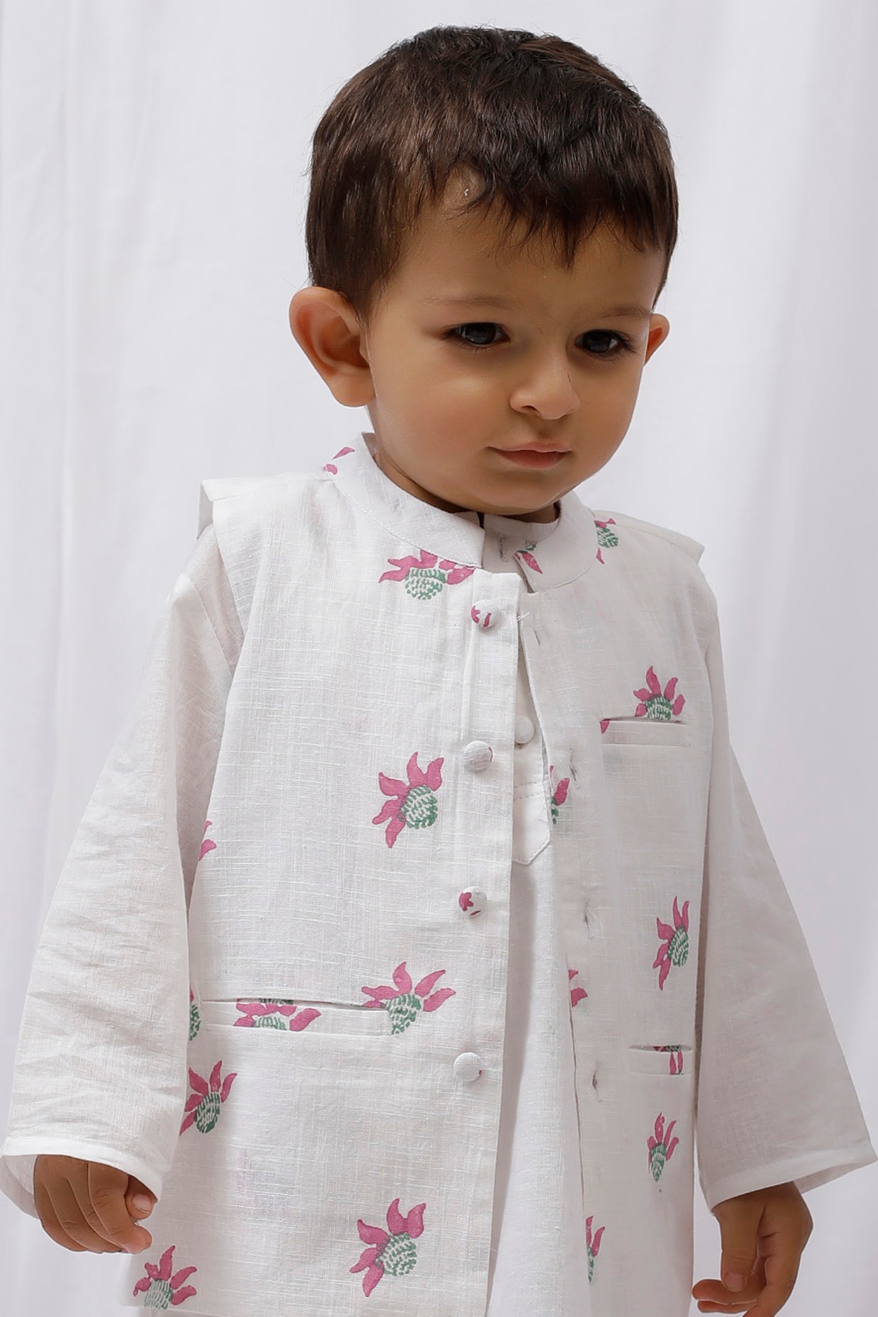 Buy Pehanaava Boys Ethnic Festive Sequence Hand Embroidery Nehru Jacket -  Black online