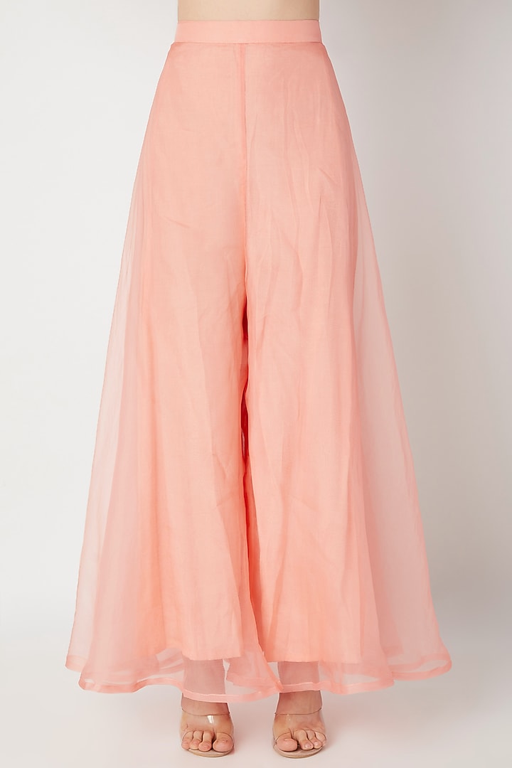 Blush Pink Embroidered Kurta With Pants by The Jaipur Story at Pernia's Pop Up Shop