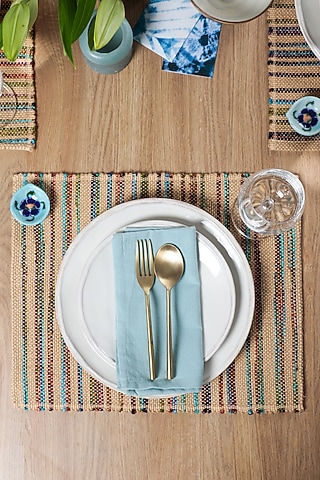 Caribbean Hues Table Mats (Set of 2) by The Kargha Story
