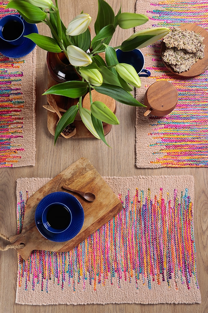 Scattered Rainbow Table Mats (Set of 2) by The Kargha Story