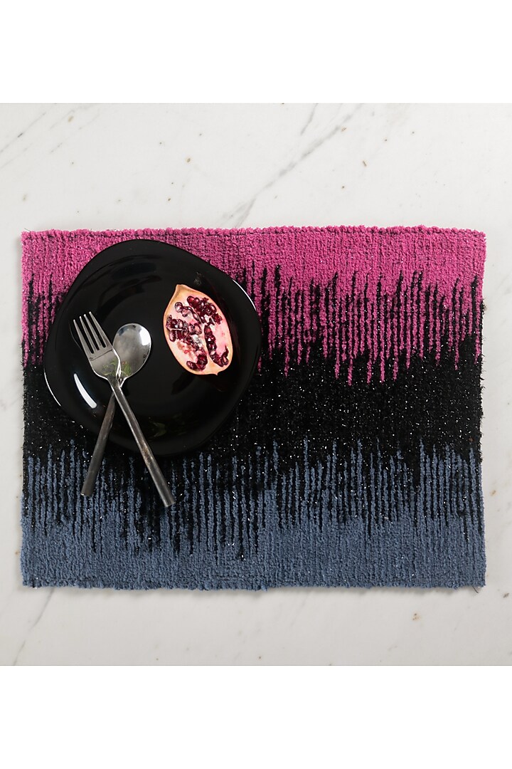 Charcoal Berry Table Mats (Set of 2) by The Kargha Story at Pernia's Pop Up Shop