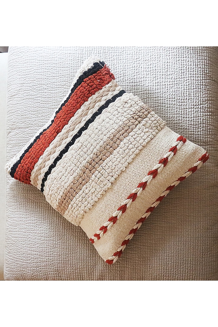 Mudlined Meadows Cushion Cover by The Kargha Story at Pernia's Pop Up Shop