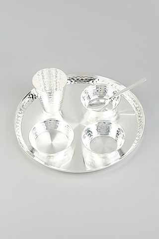 German Silver Dinner Set (Set of 6) by The Khabiyas Trunk by KJ