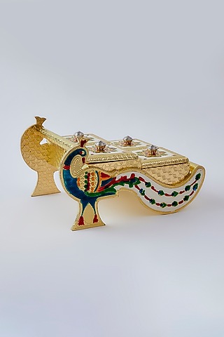 Gold Wooden Box Set by The Khabiyas Trunk by KJ